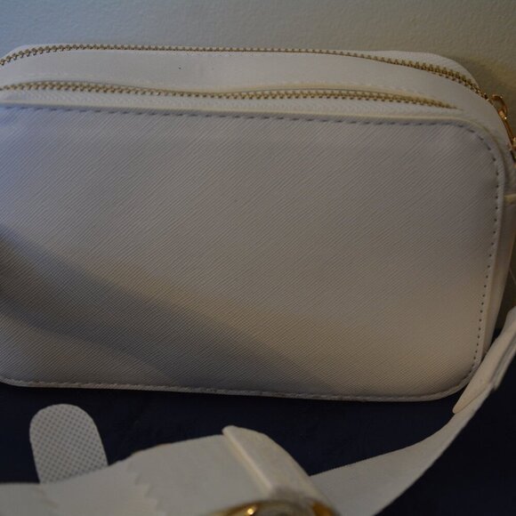 New VALENTINO ORLANDI Studded Guitar Strap Double Zip Crossbody Camera NWT - Picture 7 of 11